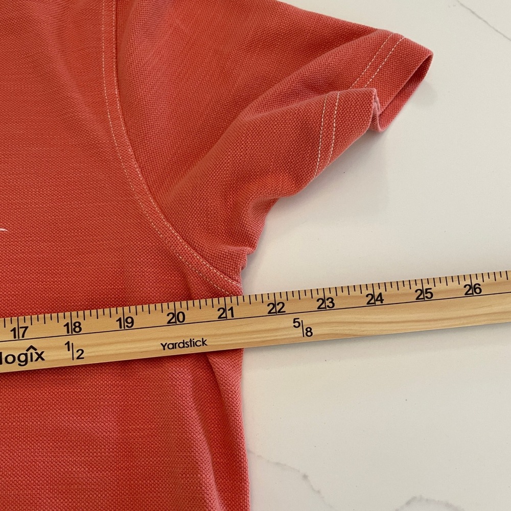 Tommy Bahama Mens Pima Cotton Polo Shirt Coral Relaxation Specialist Orange M - Picture 12 of 13